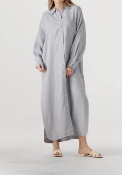 lichtgrijze drykorn maxi jurk dravena