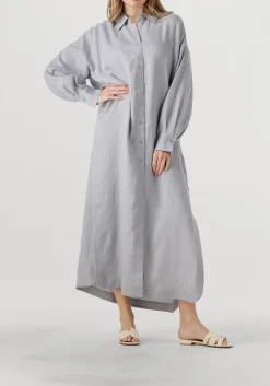 lichtgrijze drykorn maxi jurk dravena