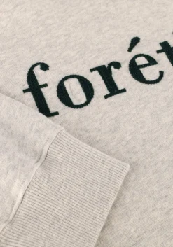 lichtgrijze forét sweater boat sweatshirt