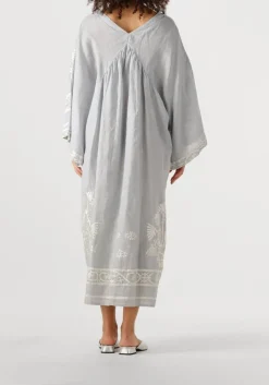 lichtgrijze greek archaic kori maxi jurk 430582