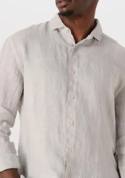 lichtgrijze the goodpeople casual overhemd soho
