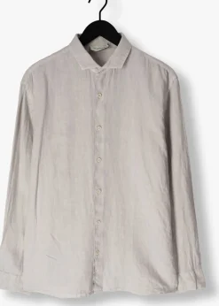 lichtgrijze the goodpeople casual overhemd soho