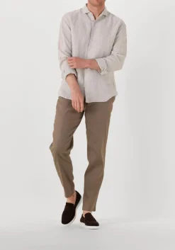 lichtgrijze the goodpeople casual overhemd soho