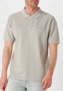 lichtgrijze woolrich polo classic american polo