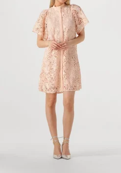 lichtroze bruuns bazaar midi jurk philly dress