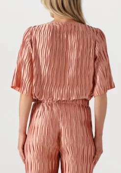 lichtroze dante6 blouses lelia plisse top