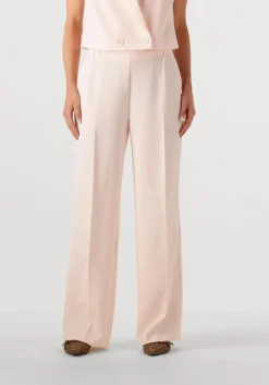 lichtroze dante6 wijde broek fabri elasticated wide leg pants