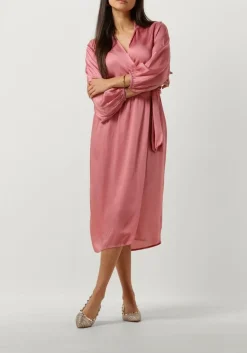 lichtroze ibana midi jurk dayen