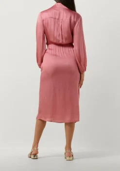 lichtroze ibana midi jurk dayen