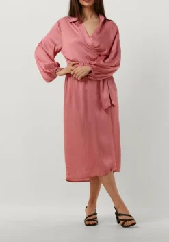 lichtroze ibana midi jurk dayen