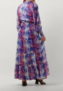 lila janice maxi jurk walter print