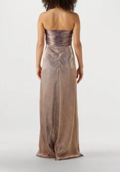metallic ibana maxi jurk djuna