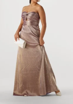 metallic ibana maxi jurk djuna
