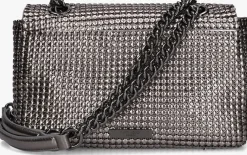 metallic kurt geiger london schoudertas kensington chainmail