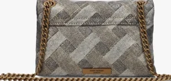 metallic kurt geiger london schoudertas mini kensington soft bag