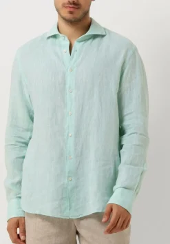 mint profuomo casual overhemd shirt x-cutaway sc linnen