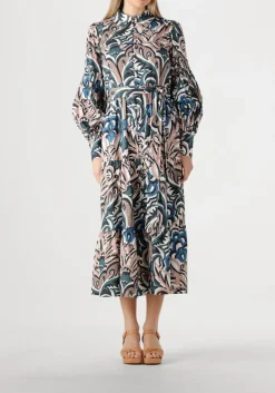 multi dea kudibal midi jurk rosetta