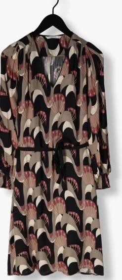 multi summum midi jurk dress abstract peacock