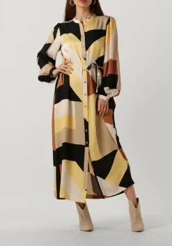 multi summum midi jurk dress graphic lines