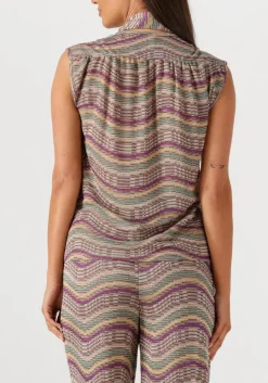 multi summum top top multicolour sparkly wave