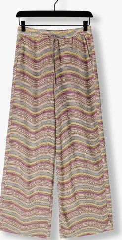 multi summum wijde broek wide leg pant multicolour sparkly wave