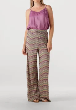 multi summum wijde broek wide leg pant multicolour sparkly wave
