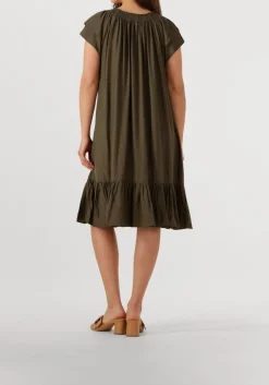 olijf co'couture mini jurk sunrise cropped dress