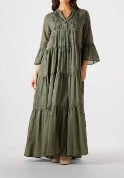 olijf devotion maxi jurk ocean