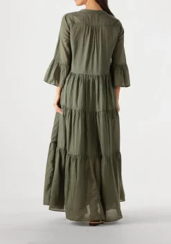 olijf devotion maxi jurk ocean