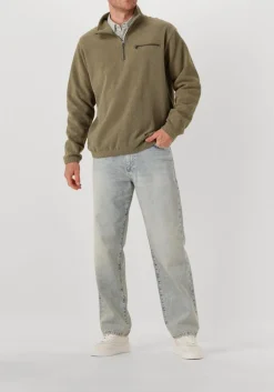 olijf forét trui elm half zip sweatshirt