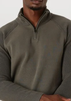 olijf genti trui turtle zip