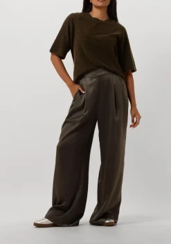 olijf knit-ted wijde broek deyne