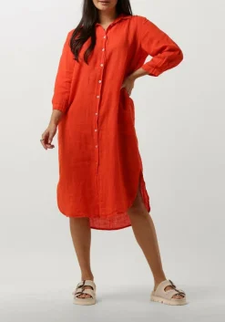 oranje bellamy midi jurk domi 1