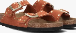 oranje birkenstock teenslippers arizona rivet border