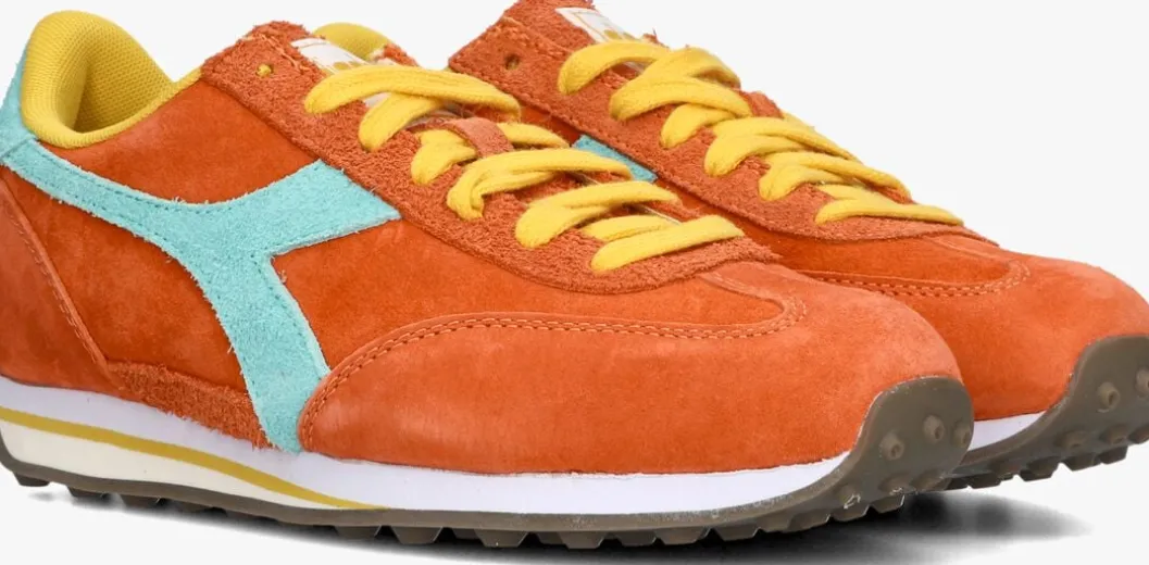 oranje diadora heritage lage sneakers rally s
