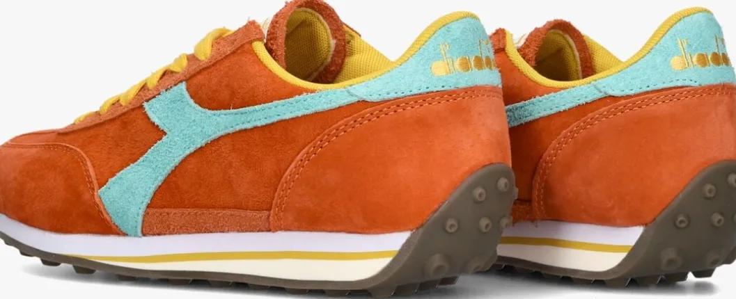 oranje diadora heritage lage sneakers rally s