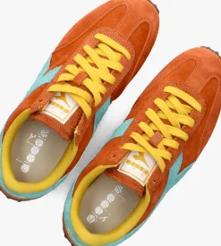 oranje diadora heritage lage sneakers rally s