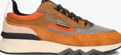 oranje floris van bommel lage sneakers sfm-10234 de zager