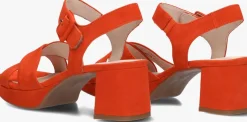 oranje gabor sandalen met hak 953
