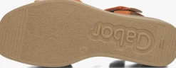 oranje gabor sandalen met hak 531