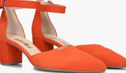 oranje gabor sandalen met hak 340