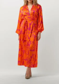 oranje janice maxi jurk noah