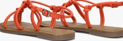 oranje lina locchi platte sandalen l1285