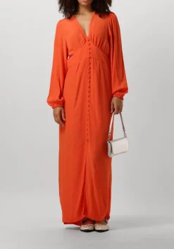 oranje second female maxi jurk emuanuelle slim dress
