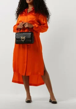 oranje semicouture midi jurk fillipa dress