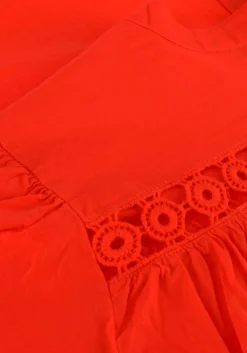 oranje summum midi jurk dress cotton voile