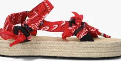 rode arizona love platte sandalen trekky raffia