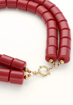 rode bonnie studios kettingen double phil necklace