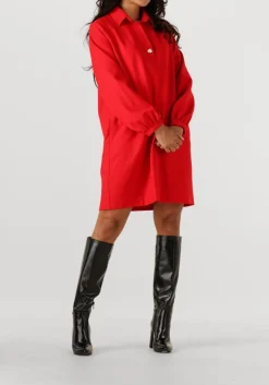 rode caroline biss midi jurk 4175