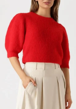 rode co'couture trui coralie bow rib knit